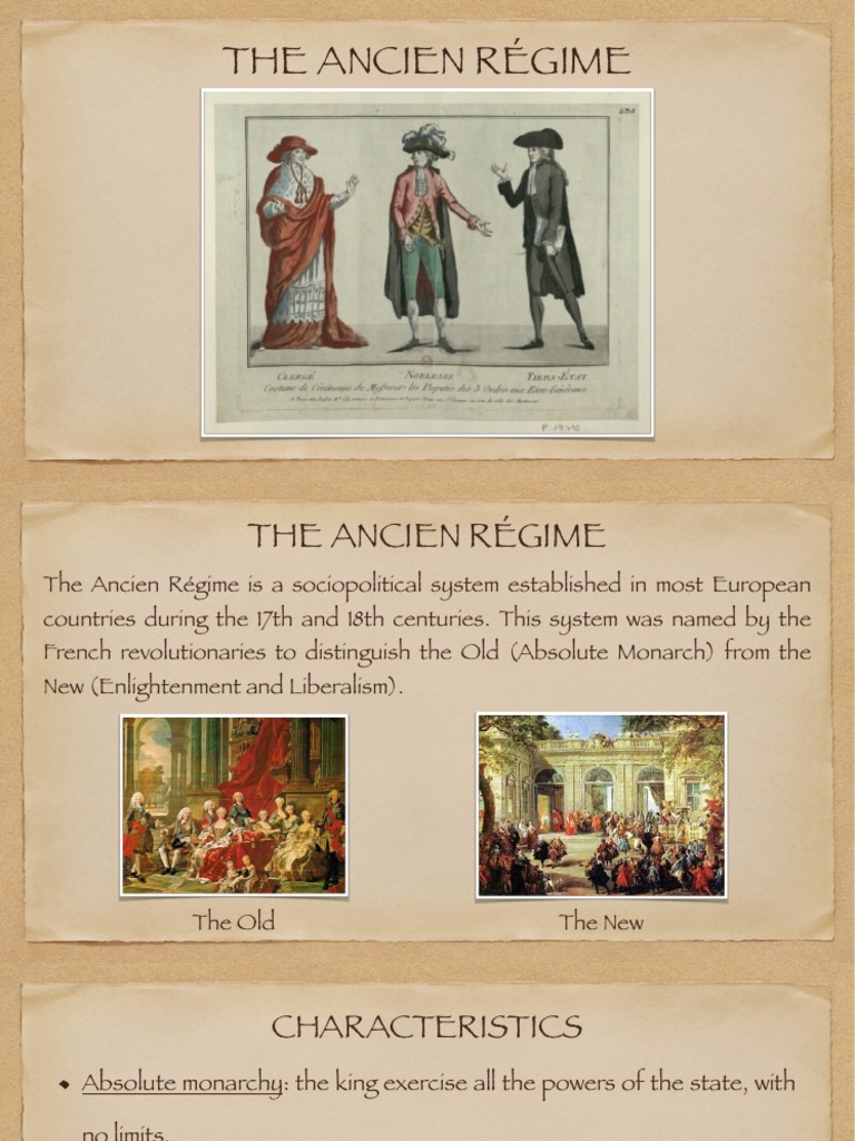 The Ancien Régime PDF Absolute Monarchy Government