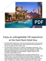Enjoy An Unforgettable VIP Experience at The Hard Rock Hotel Goa
