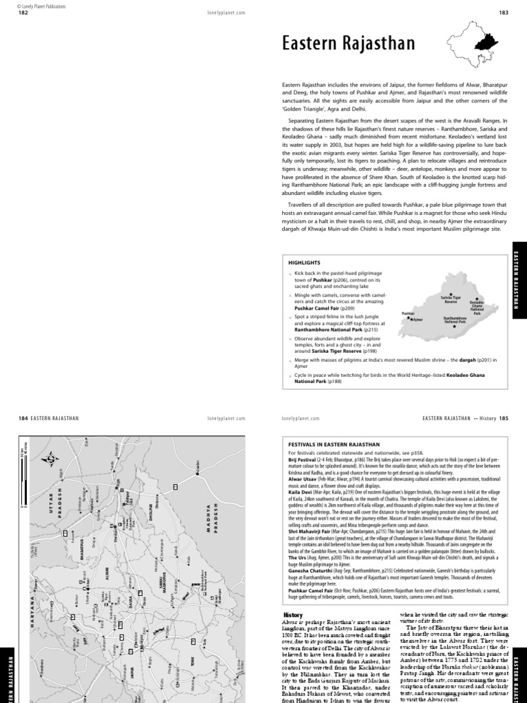 Eastern Rajasthan: Highlights | PDF | Sikhism | Religion And Belief