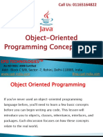 Object-Oriented Programming Concept in Java: Call Us: 01165164822