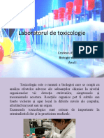 Laboratorul de Toxicologie
