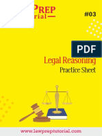 Legal Reasoning: Practice Sheet