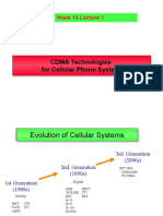 CDMA Technologies For Cellular Phone System