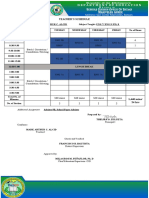 Teacher'S Schedule: 360 Mins 360 Mins 360 Mins 360 Mins 3 3 3 3