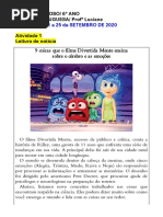 Resenha Do Filme Divertidamente | PDF
