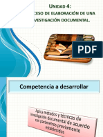 Unidad 4 - Proceso de Elaboración de Una Investigación Documental.