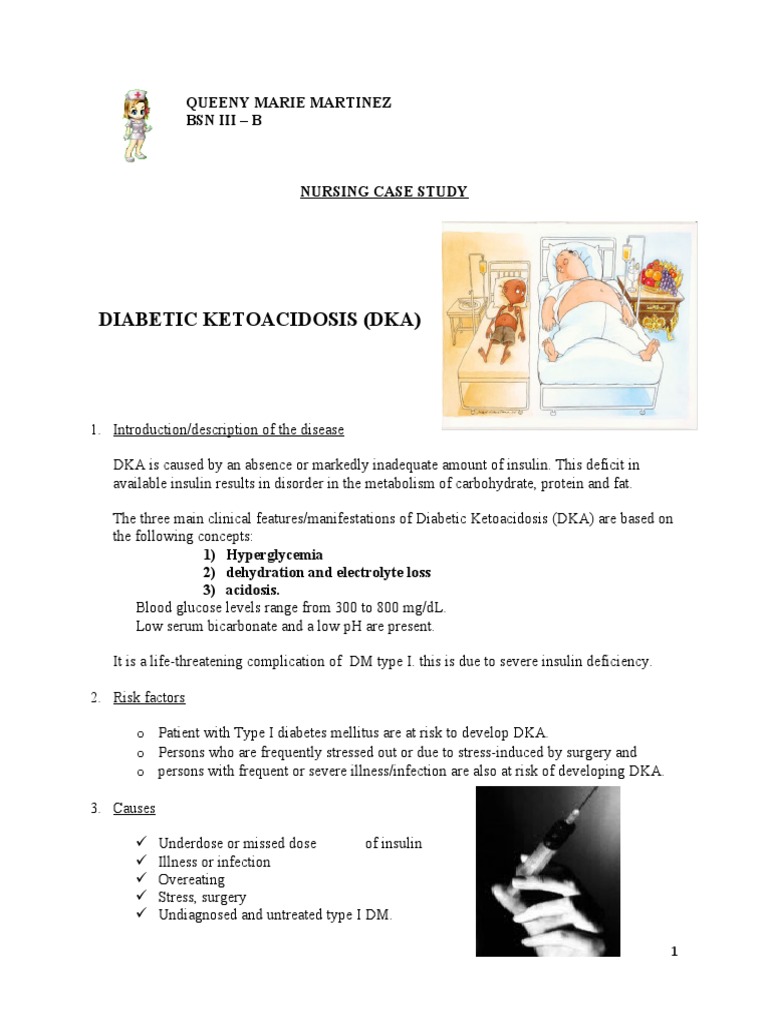 diabetic ketoacidosis case study quizlet