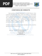 FORMATO MODELO EJEMPLO Carta de Buena Conducta  Política 