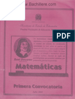 Cuadernillo Matematica - Primera Convocatoria 2008