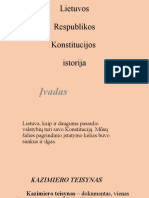 Lietuvos Respublikos Konstitucijos Istorija Sutrumpinta