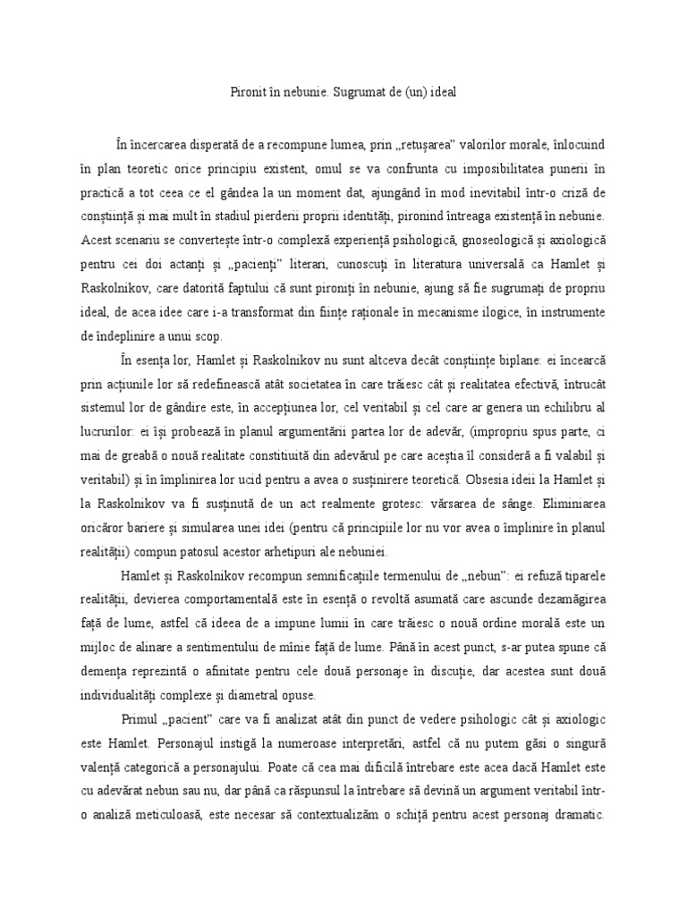 Un Articol Despre Nebunie | PDF