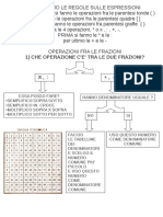 Mappa Regole Per Operare Con Frazioni