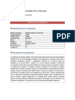 0 PROGRAMA Biología Vegetal y Conservación 2020