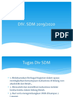 Div. SDM 2019/2020