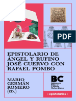 Epistolario de Angel y Rufino Cuervo