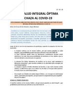 Una Salud Integral Óptima Rechaza Al Covid