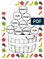 Color, Cut and Paste The 10 Fruits PDF
