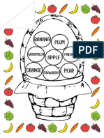 Color, Cut and Paste The Fruits PDF