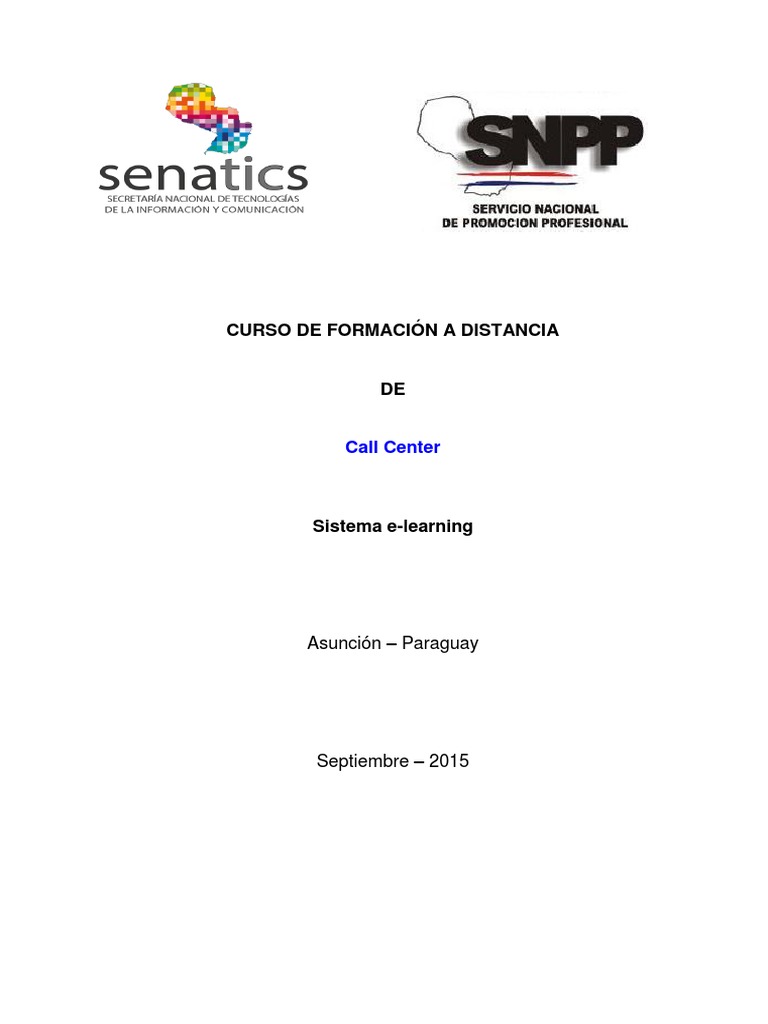 Manual de Call Center | PDF | Centro de llamadas | Cliente