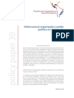 Delincuencia Organizada y Poder Político en Venezuela: Programa de Cooperación en Seguridad Regional