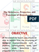 The Structures, Properties, and Functions of Biomolecules