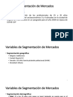 Ejemplo Segmentación de Mercados PDF