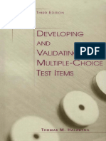 Thomas M. Haladyna - Developing and Validating Multiple-Choice Test Items-Routledge (2004) PDF