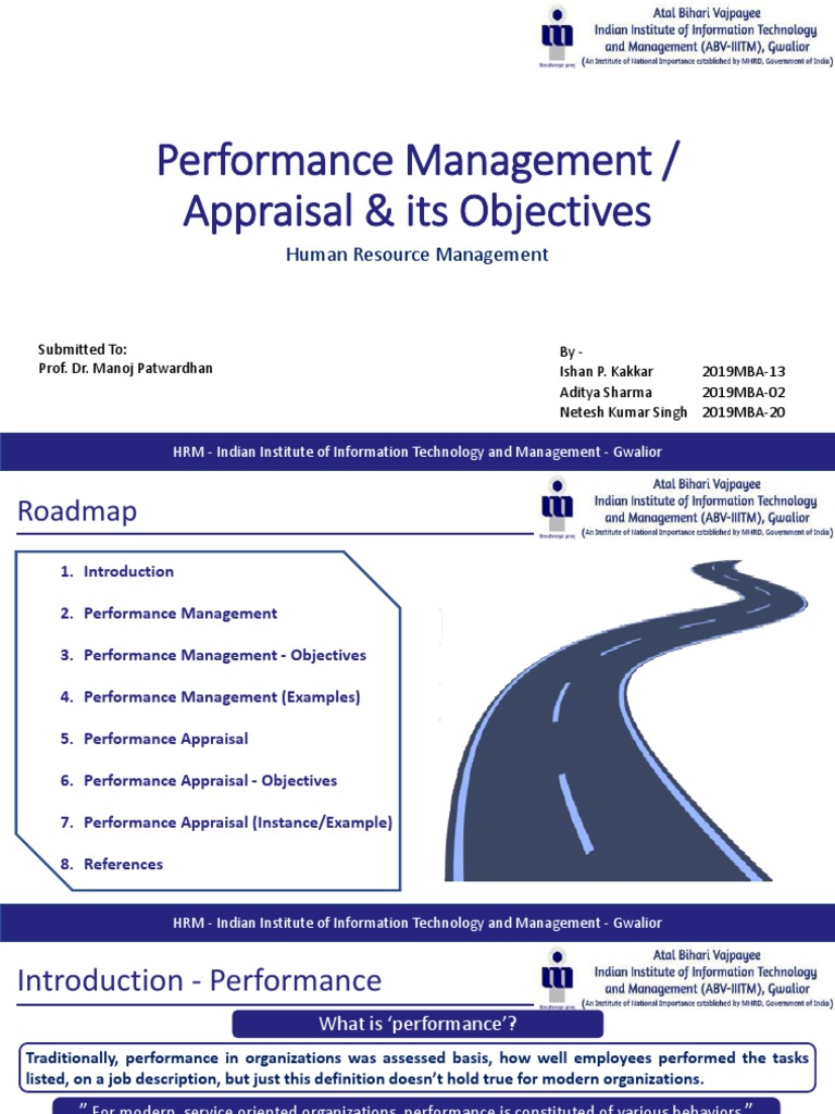 Performance Management Its Objectives Pdf Performance Appraisal