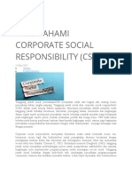 MEMAHAMI CORPORATE SOCIAL RESPONSIBILITY