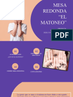 PRESENTACION MATONEO MESA REDONDA