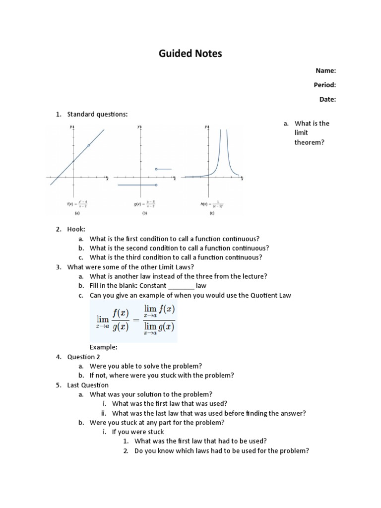 Guided Notes | PDF