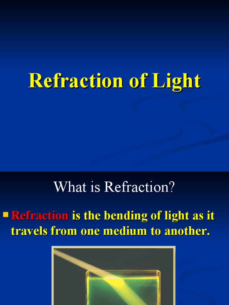 Understanding Light Refraction | PDF | Refraction | Refractive Index