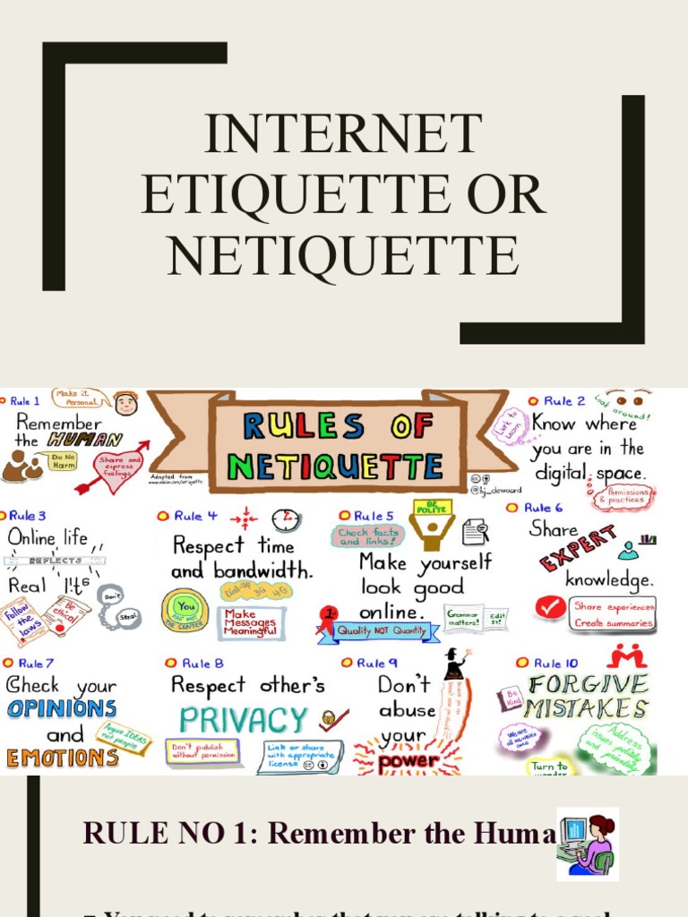 Essential Netiquette Guidelines | PDF