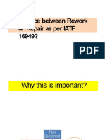 Difference Between Rework & Repair As Per IATF 16949?