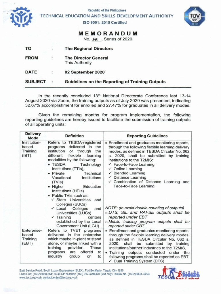 Tesdam... - : Reported Under Ebt Reported Under CB T | PDF | Behavior  Modification | Learning