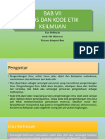 Bab 7 PPT Etos Dan Kode Etik Keilmuan 1