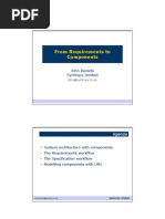 From Requirements To Components