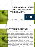 STANDAR kESELAMATAN DAN MONITORING PASIEN SAFETY