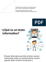 Cómo escribir y leer textos informativos