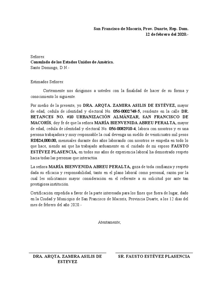Carta Consular | PDF