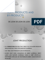 Joint Products and By-Products: de Leon/ de Leon/ de Leon