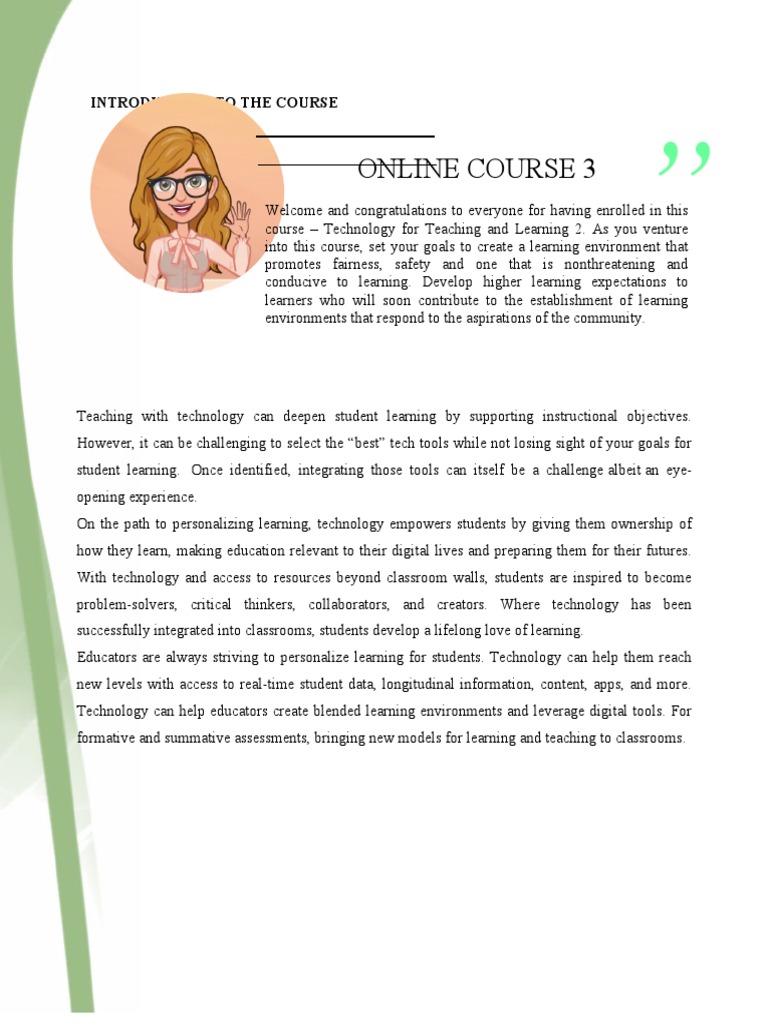 Introduction of The Course TTL2 | PDF | Career & Growth | Art