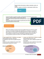 Statistics: Population and Sample Parameter and Statistics