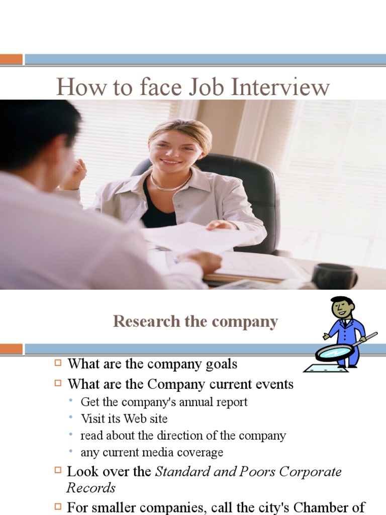 Face-to-Face Job Interview Guide | PDF