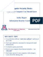 Univ of Arizona - SecurityBasics
