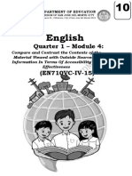 English: Quarter 1 - Module 4