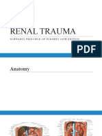 Renal Trauma: Schwartz Principle of Surgery 10Th Edition