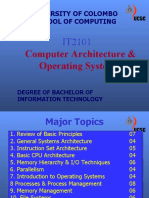 Computer Architecture & Operating Systems: University of Colombo School of Computing
