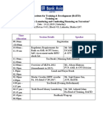 14.12.2019 AML Course Schedule
