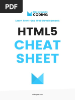 HTML5 Cheat Sheet